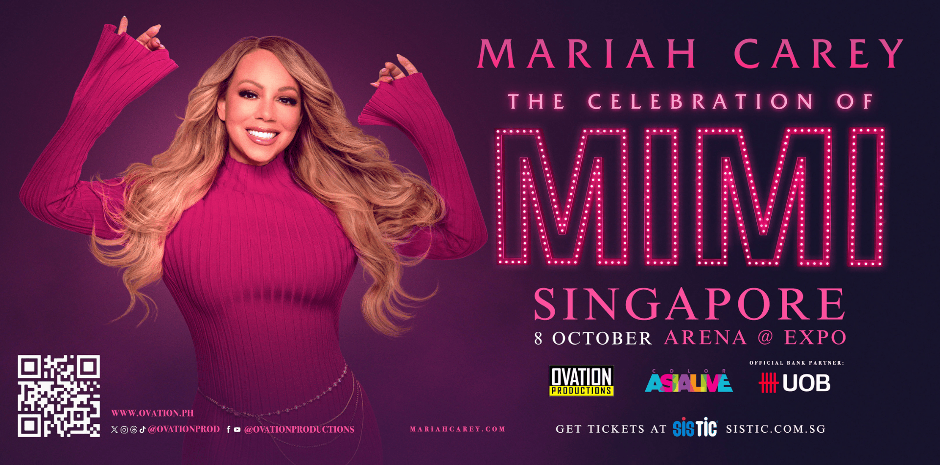 MARIAH CAREY THE CELEBRATION OF MIMI TOUR IN SINGAPORE