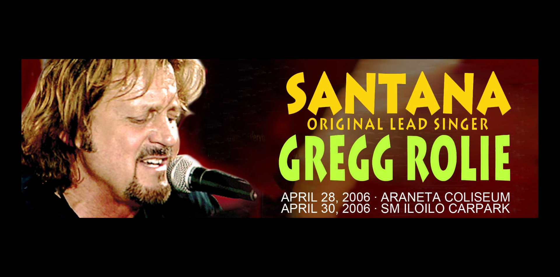 SANTANA LEAD SINGER GREGG ROLIE IN SANTANA ROOTS IN MANILA!